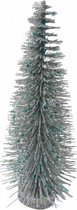 kerstboom 20 cm zilver/groen