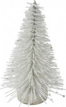 kerstboom 13 cm wit