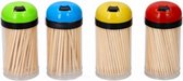 cocktailprikkers 4x 150 stuks 65x2,2 mm hou naturel