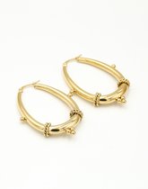 Glow Adora - Oorbellen - Chunky bali hoop - Goud