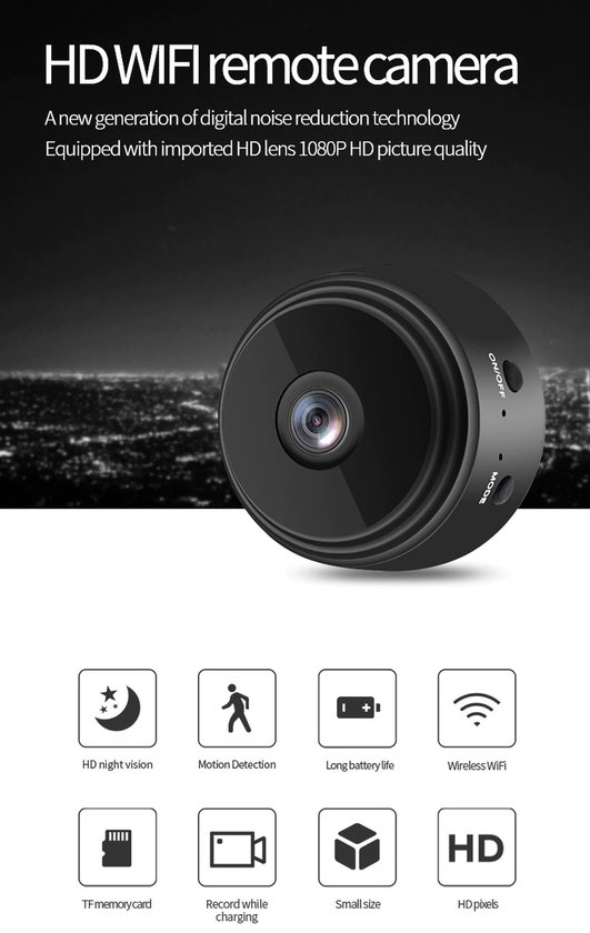 Spy Camera Draadloze Verborgen WiFi-camera met Remote
