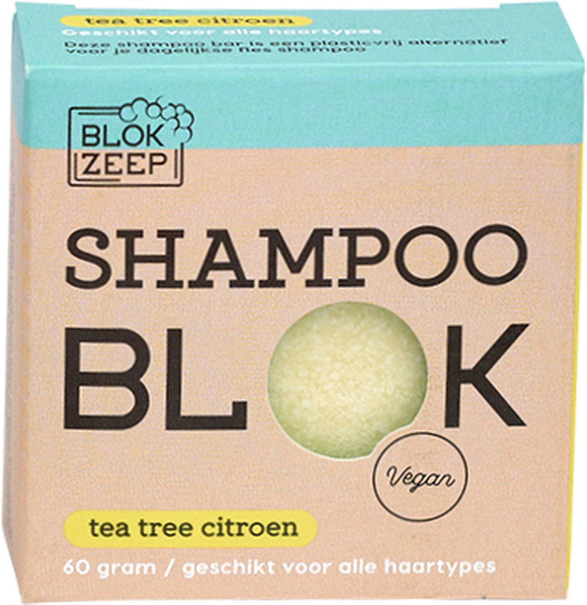 Blokzeep shampooblok Tea tree citroen 60 gram