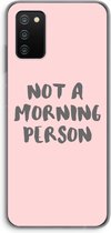 Case Company® - Samsung Galaxy A03S hoesje - Morning person - Soft Cover Telefoonhoesje - Bescherming aan alle Kanten en Schermrand