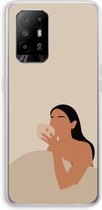 Case Company® - Oppo A94 5G hoesje - Fresh coffee - Soft Cover Telefoonhoesje - Bescherming aan alle Kanten en Schermrand