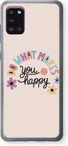 Case Company® - Samsung Galaxy A31 hoesje - Happy days - Soft Cover Telefoonhoesje - Bescherming aan alle Kanten en Schermrand