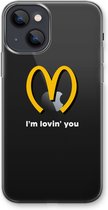Case Company® - iPhone 13 mini hoesje - I'm lovin' you - Soft Cover Telefoonhoesje - Bescherming aan alle Kanten en Schermrand