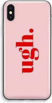 Case Company® - iPhone XS Max hoesje - Ugh - Soft Cover Telefoonhoesje - Bescherming aan alle Kanten en Schermrand