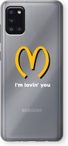 Case Company® - Samsung Galaxy A31 hoesje - I'm lovin' you - Soft Cover Telefoonhoesje - Bescherming aan alle Kanten en Schermrand
