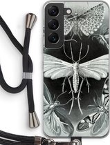 Case Company® - Samsung Galaxy S22 hoesje met Koord - Haeckel Tineida - Telefoonhoesje met Zwart Koord - Bescherming aan alle Kanten en Over de Schermrand