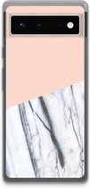 Case Company® - Google Pixel 6 hoesje - A touch of peach - Soft Cover Telefoonhoesje - Bescherming aan alle Kanten en Schermrand