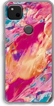 Case Company® - Google Pixel 4a hoesje - Pastel Echoes - Soft Cover Telefoonhoesje - Bescherming aan alle Kanten en Schermrand