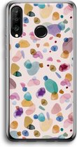 Case Company® - Huawei P30 Lite hoesje - Terrazzo Memphis - Soft Cover Telefoonhoesje - Bescherming aan alle Kanten en Schermrand