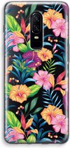 Case Company® - OnePlus 6 hoesje - Tropisch 2 - Soft Cover Telefoonhoesje - Bescherming aan alle Kanten en Schermrand