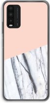 Case Company® - Xiaomi Redmi 9T hoesje - A touch of peach - Soft Cover Telefoonhoesje - Bescherming aan alle Kanten en Schermrand