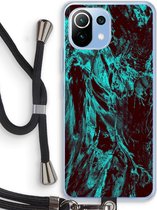 Case Company® - Xiaomi Mi 11 Lite hoesje met Koord - Ice Age - Telefoonhoesje met Zwart Koord - Bescherming aan alle Kanten en Over de Schermrand