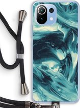 Case Company® - Xiaomi Mi 11 Lite hoesje met Koord - Dreaming About Whales - Telefoonhoesje met Zwart Koord - Bescherming aan alle Kanten en Over de Schermrand