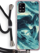 Case Company® - Samsung Galaxy A51 5G hoesje met Koord - Dreaming About Whales - Telefoonhoesje met Zwart Koord - Bescherming aan alle Kanten en Over de Schermrand