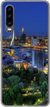 Geschikt voor Huawei P30 hoesje - Rotterdam - Nederland - Skyline - Siliconen Telefoonhoesje