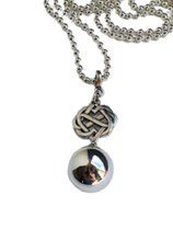 Zwangerschapsketting zilver Infinity - moeder bola ketting Infinity - Ketting zwangerschap - cadeau - bola - moeder - sinterklaas geschenk- kerstcadeau zwanger - moeder ketting