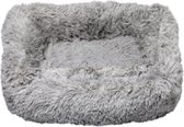 Topmast Hondenmand - Fluffy Lounge Serie - Zilver - Maat L - 78 x 60 x 22 cm