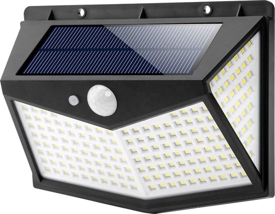 4 Stuks Solar Buitenlamp met LED - Tuinverlichting op zonne-energie - Krachtige batterij - Tuinlamp - Dag en Nacht sensor
