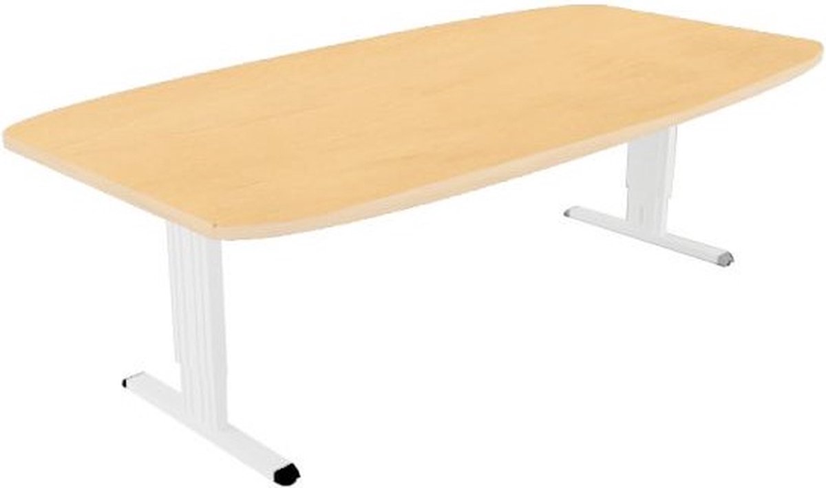 Offeco Bureau Bolton plus - Bureau - Bureautafel - Vergadertafel - Gaming bureau - Game bureau - Computertafel - Desk - Bureau Wit - Verstelbaar bureau - Gaming Desk - Bureau tafel - Bureau verstelbaar –  Wild peren -240x120cm