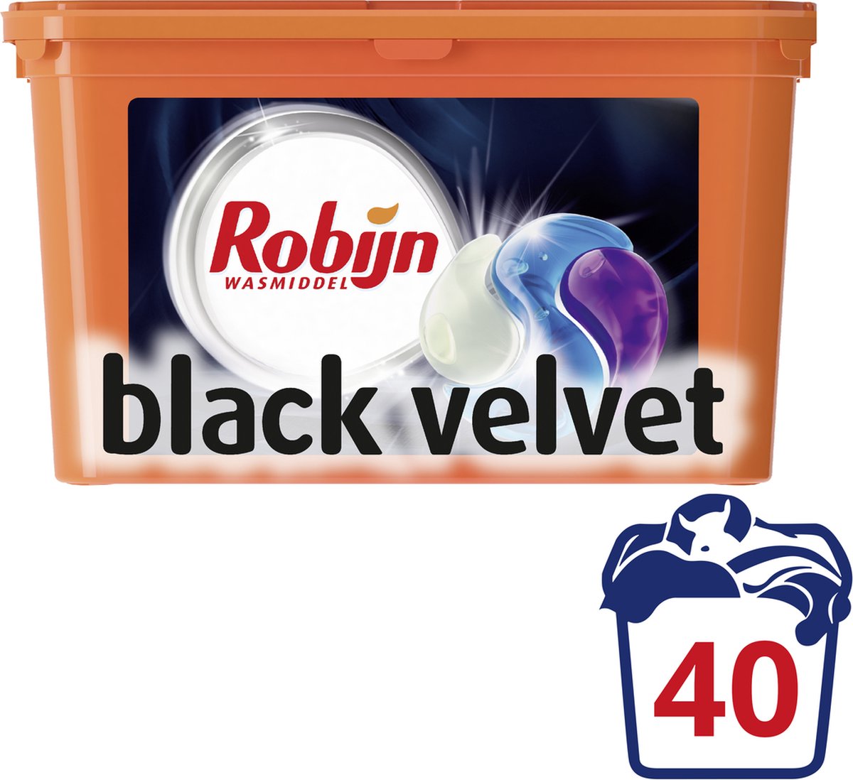 Robijn Black Velvet 3 in 1 Wascapsules - 40 wasbeurten - Kwartaalbox