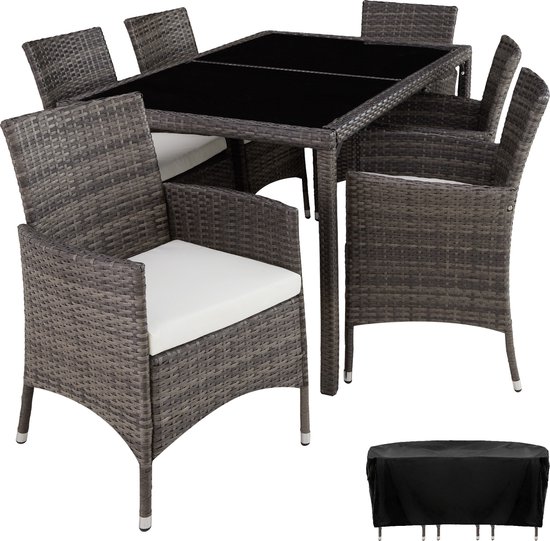 TecTake - Wicker - Stalen - Luxe - Tuinsets kopen? | Korting tot 9