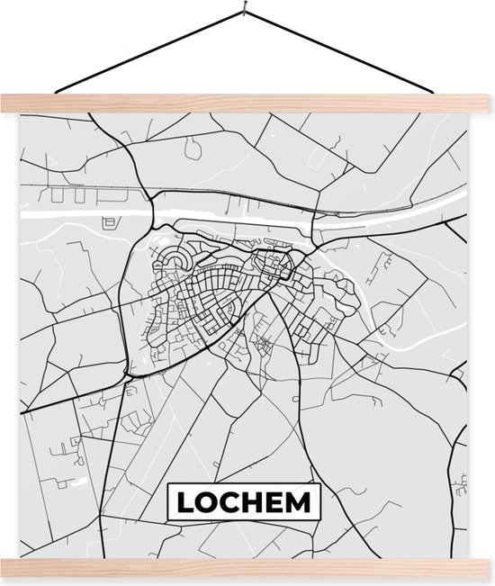 Posterhanger incl. Poster - Schoolplaat - Lochem - Stadskaart - Kaart ...