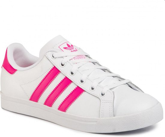 adidas COAST STAR J Kids Sneakers - Ftwr White/Shock Pink/Ftwr White - Maat  38 2/3 | bol.com