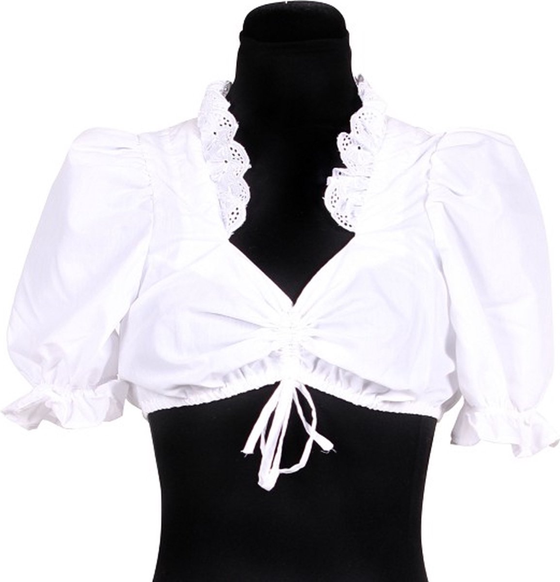 Dirndl Blouse - Oktoberfest - Tiroler - Dames - Wit - Maat 46