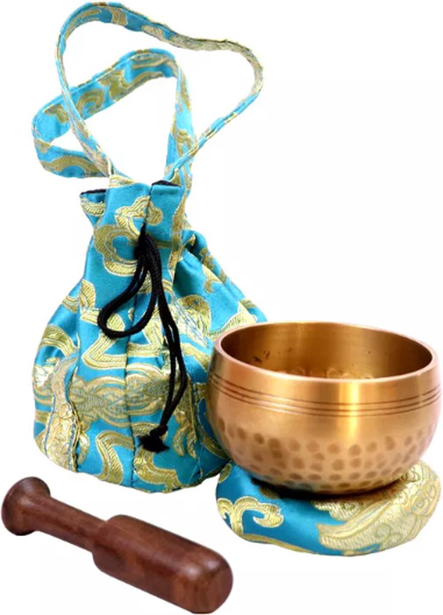 Delicino Klankschaal Set Handgemaakte Singing bowl Incl