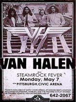 Signs-USA - Concert Sign - métal - Van Halen à Pittsburgh - 30 x 40 cm