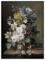 Stilleven met bloemen, Eelke Jelles Eelkema - Foto op Akoestisch paneel - 60 x 80 cm