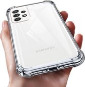 DrPhone SC6 TPU Hoesje - Siliconen Bumper Case met Verstevigde randen – Geschikt voor Galaxy S21 Ultra - Vier Hoeken - Transparant
