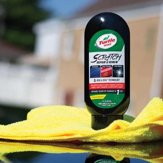 Turtle Wax Scratch Repair & Renew – Verwijdert kleine krassen en wervelingen – Herstelt glans – Voor alle lakken - Handmatig of machinaal - 207 ml
