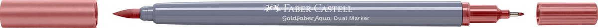 Faber-Castell - Duo aquarel marker Goldfaber - vintage roze 195 - brush / 0,6mm - FC-164595