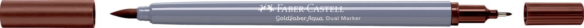 Faber-Castell - Duo aquarel marker - Goldfaber - gebrande sienna 283 - brush / 0,6mm - FC-164583