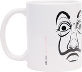 mok La Casa De Papel 300 ml keramiek wit/zwart