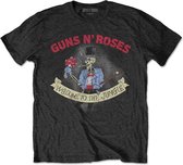 Guns N' Roses - Skeleton Vintage Heren T-shirt - M - Zwart