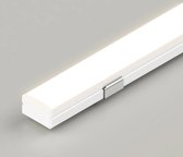 Leddle - LED Verlichting Bar - WIT Aluminium profiel , Inclusief Dekking Voor Profiel en LED strip 6000K Koel Wit licht- Directe 220V aansluiting - Dimbaar - Geen driver nodig - Keuken - Slaapkamers - Woonkamers-IP67 Waterdicht