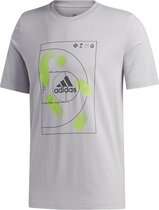 adidas Performance Motion Offense T-shirt Mannen grijs Xl