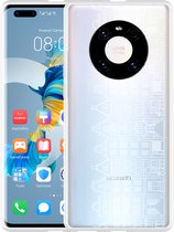 Huawei Mate 40 Pro Hoesje Grachtenpanden I Designed by Cazy