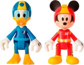 Mickey & The Roadster Racers - Mickey & Donald op podium met trofee figuren