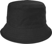 Bucket Hat - Zwart | 55-57 cm - One Size | Katoen | Fashion Favorite