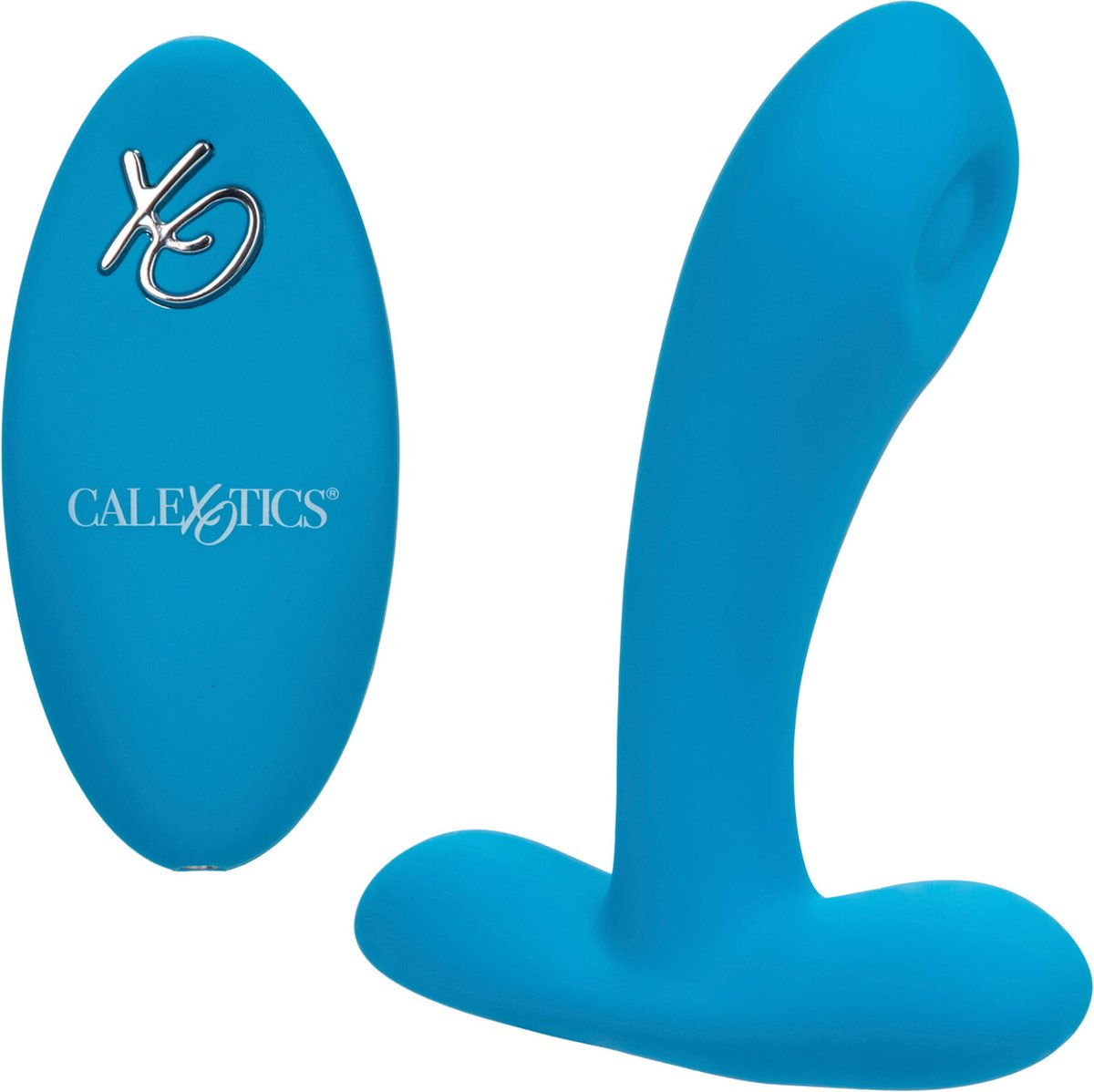 CalExotics - Silicone Remote Puls Pleaser - Anal Toys Buttplugs Blauw