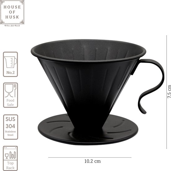 galblaas voering sla House of Husk® RVS Koffie Filter - Drip Coffee - Pour Over - Koffiefilter  Houder -... | bol.com