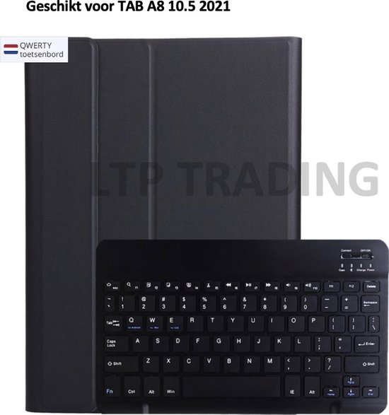 Samsung Galaxy Tab A8 10.5 (2021) Keyboard Case Toetsenbord hoes Smart keyboard...