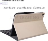 Samsung Galaxy Tab A8 10.5 (2021) Keyboard Case - Toetsenbord hoes - Smart Keyboard Case - Goud