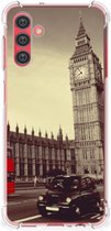 Smartphonehoesje Geschikt voor Samsung Galaxy A13 5G | Geschikt voor Samsung Galaxy A04s Telefoon Hoesje met doorzichtige rand Londen City